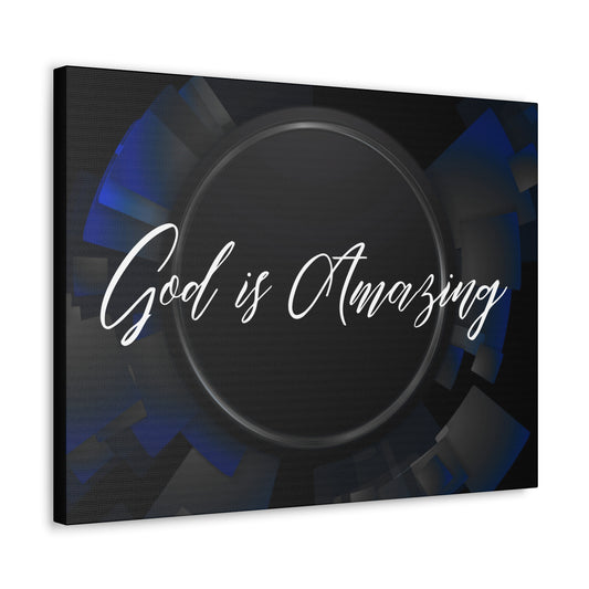 Christian Wall Art: God is Amazing (Wood Frame Ready to Hang)