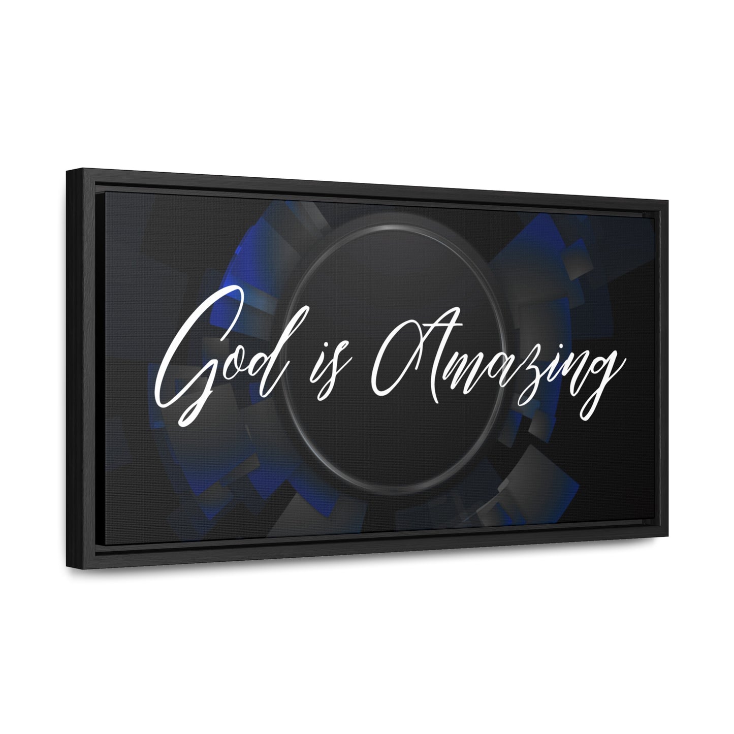 Christian Wall Art: God is Amazing (Floating Frame)