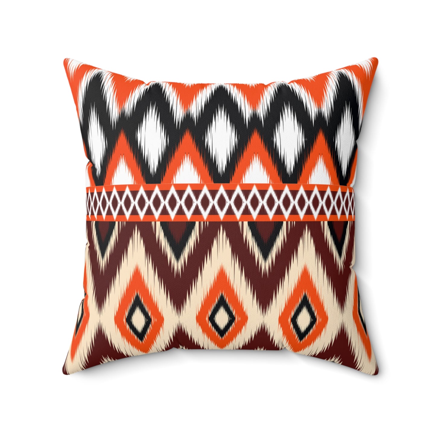 Ikat Style Throw Pillow