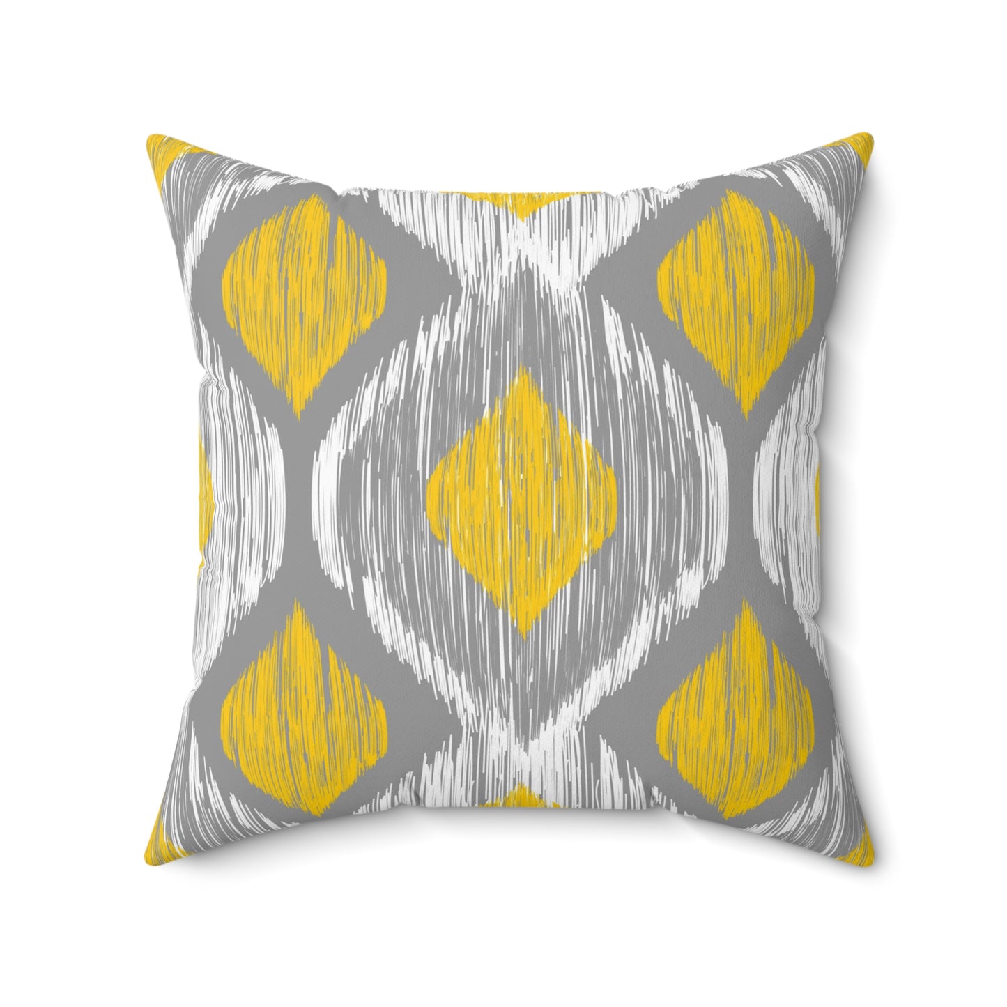 Ikat Style Throw Pillow