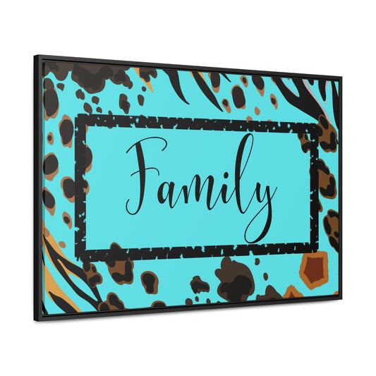 Christian Wall Art: Family (Floating Frame)