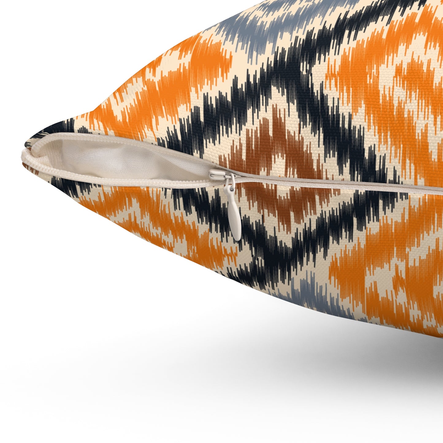 Ikat Style Throw Pillow