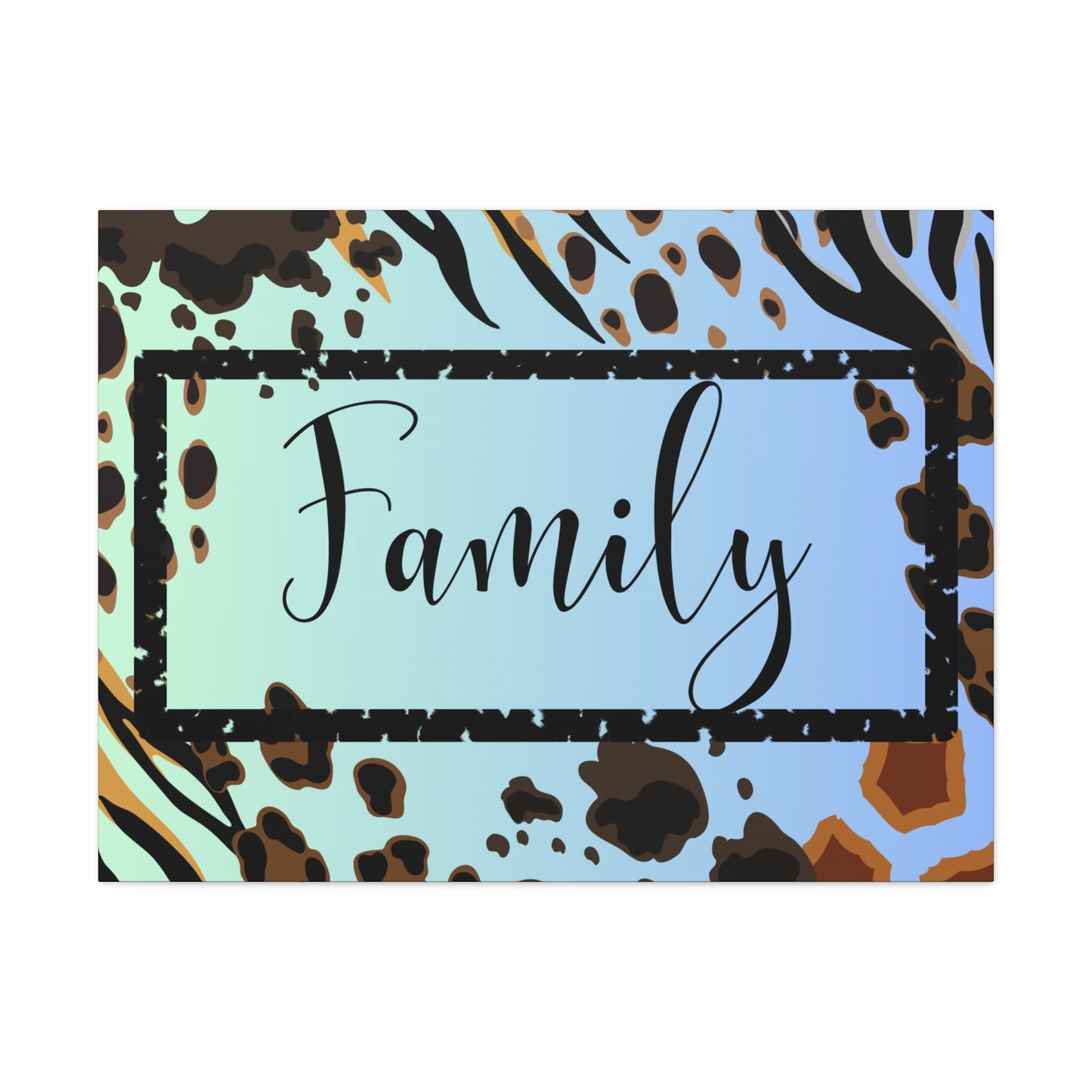 Christian Wall Art: Family (Wood Frame Ready to Hang)