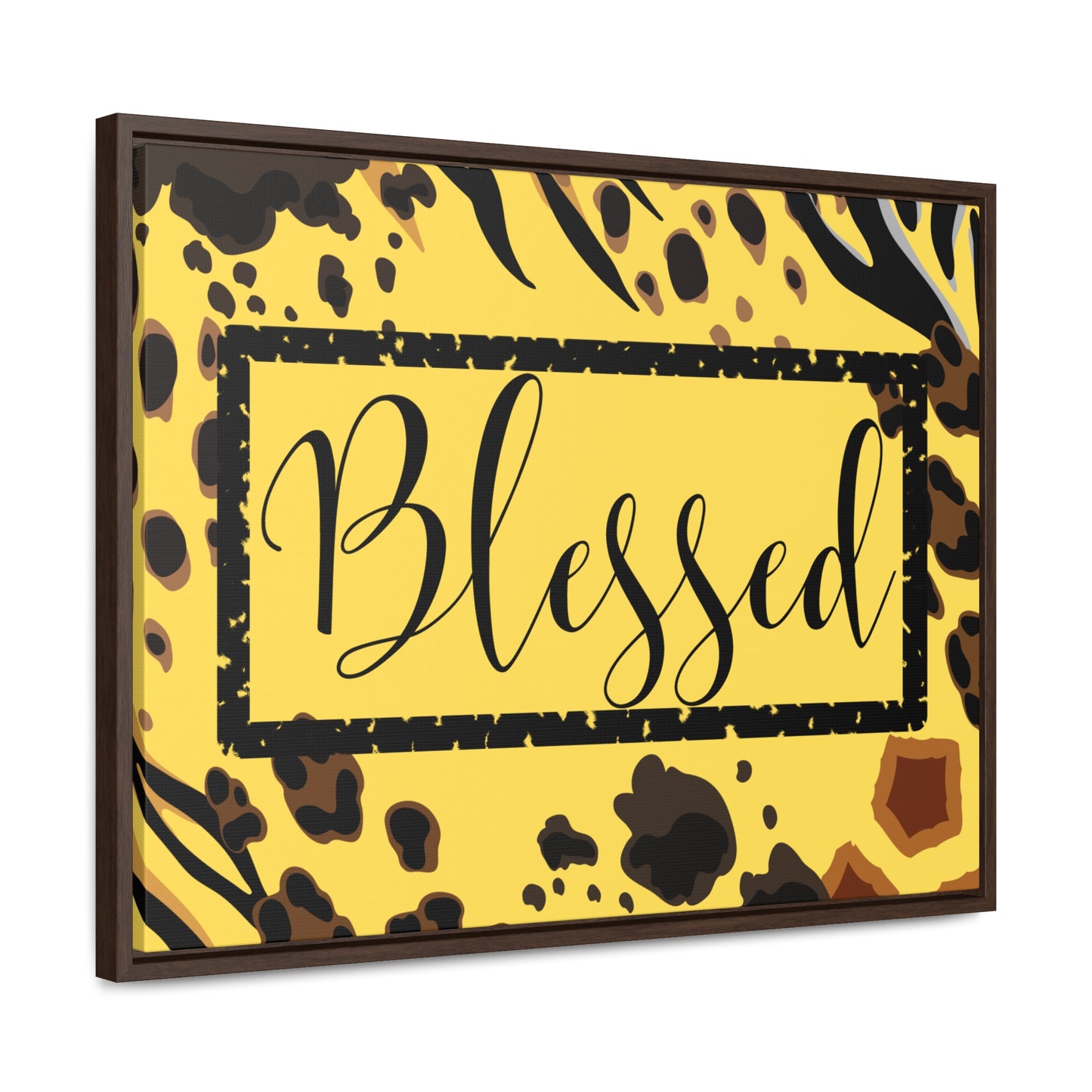 Christian Wall Art: Blessed (Floating Frame)