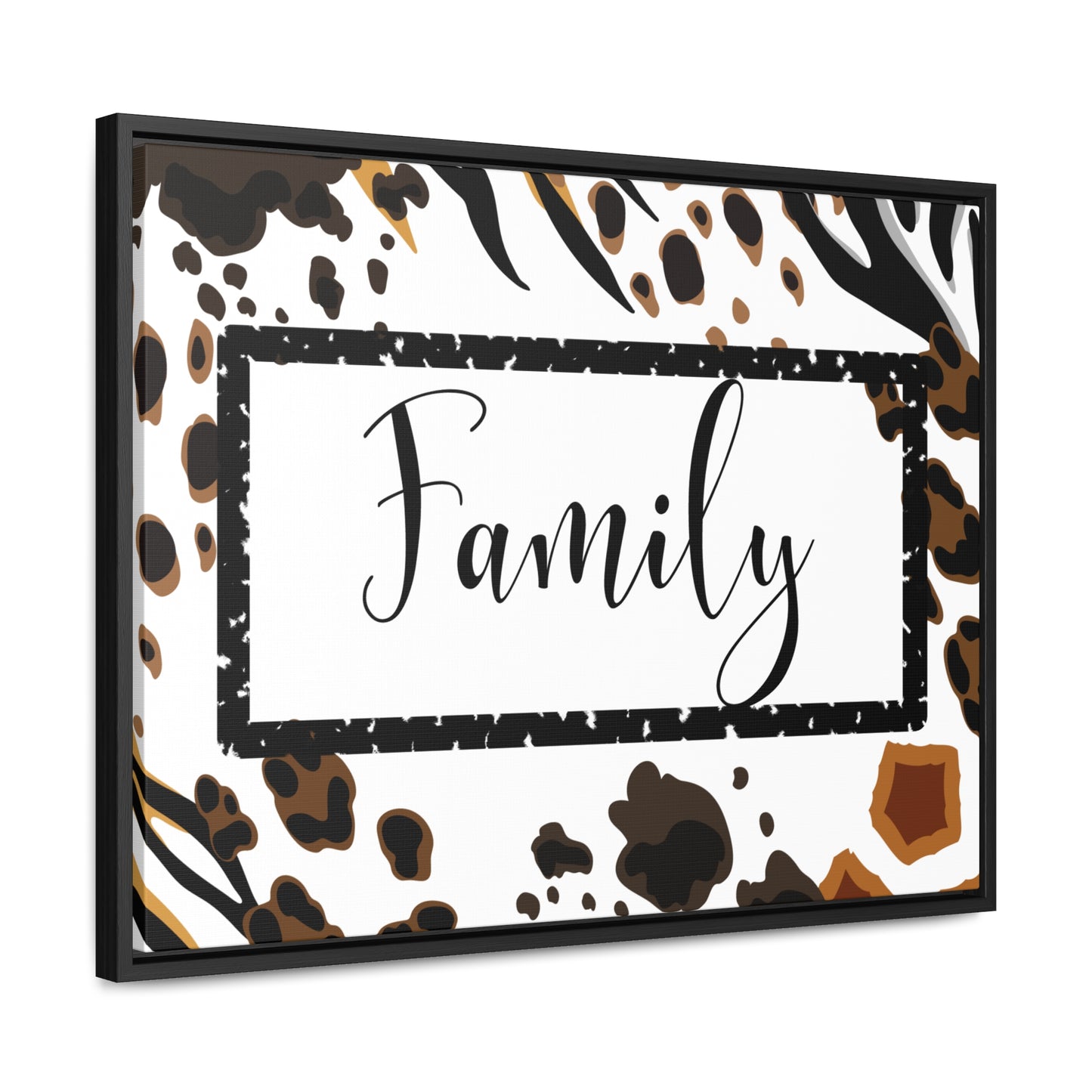 Christian Wall Art: Family (Floating Frame)