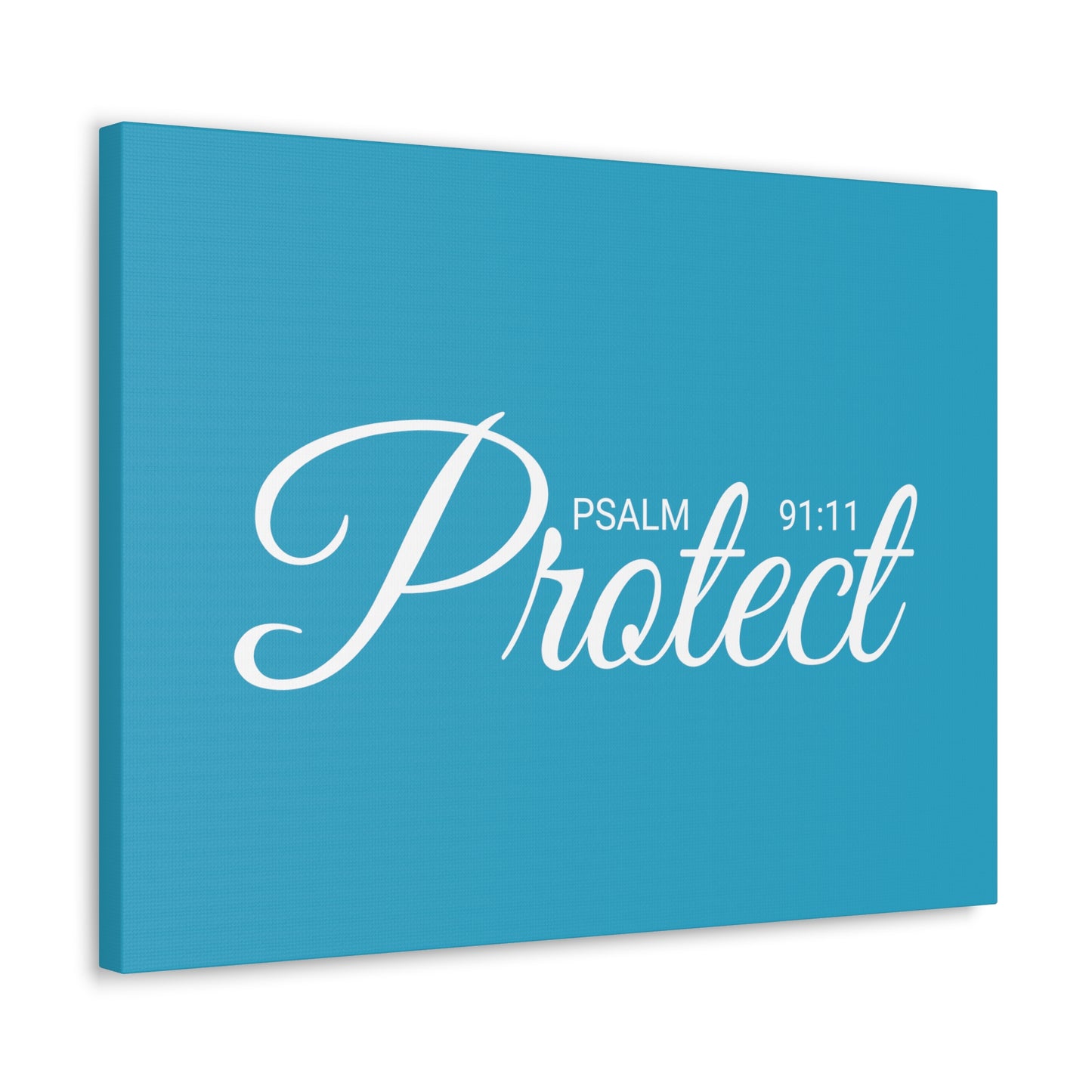 Christian Wall Art "Protect" Psalm 91:11 Ready to Hang Unframed