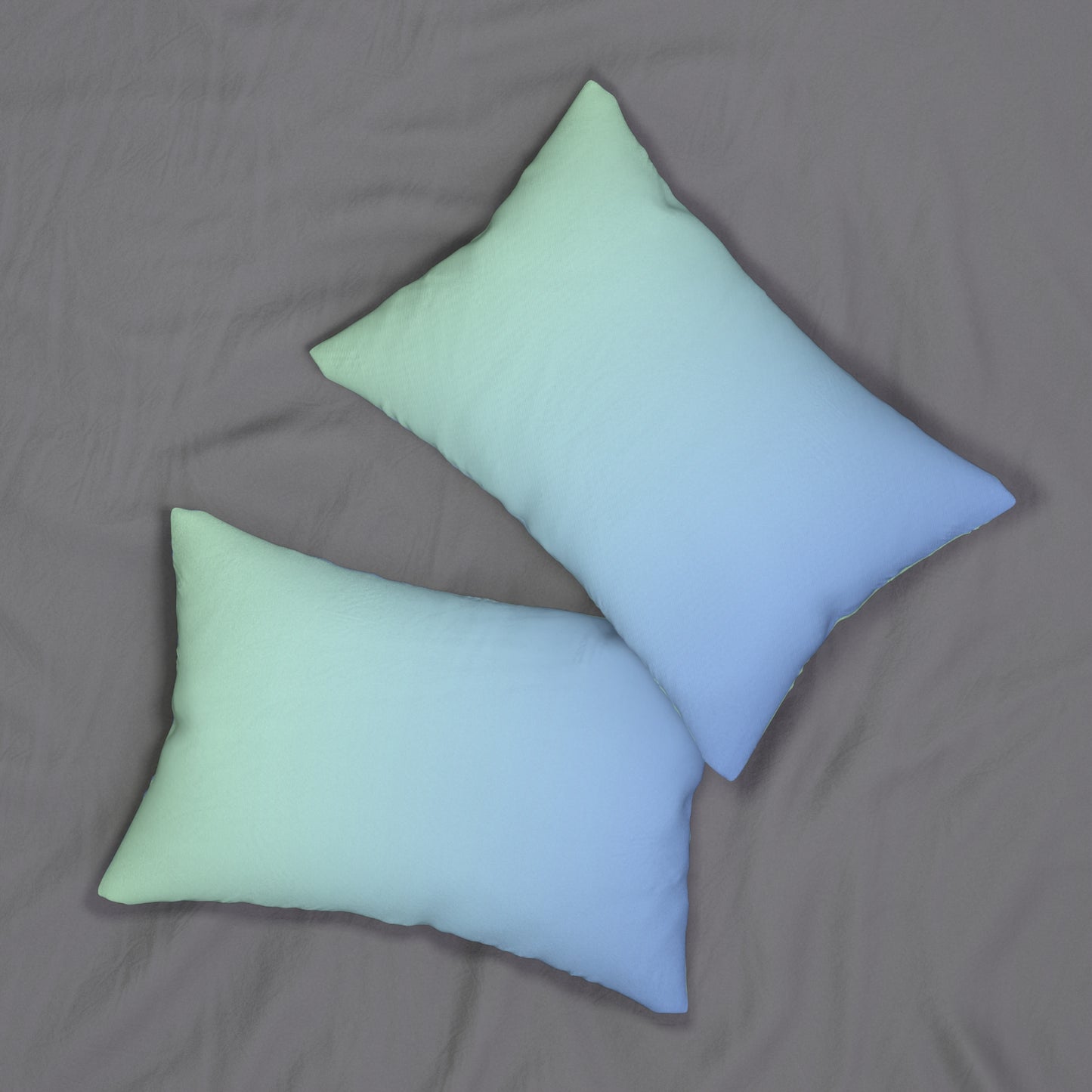 Blue-Green Ombre Accent Pillow