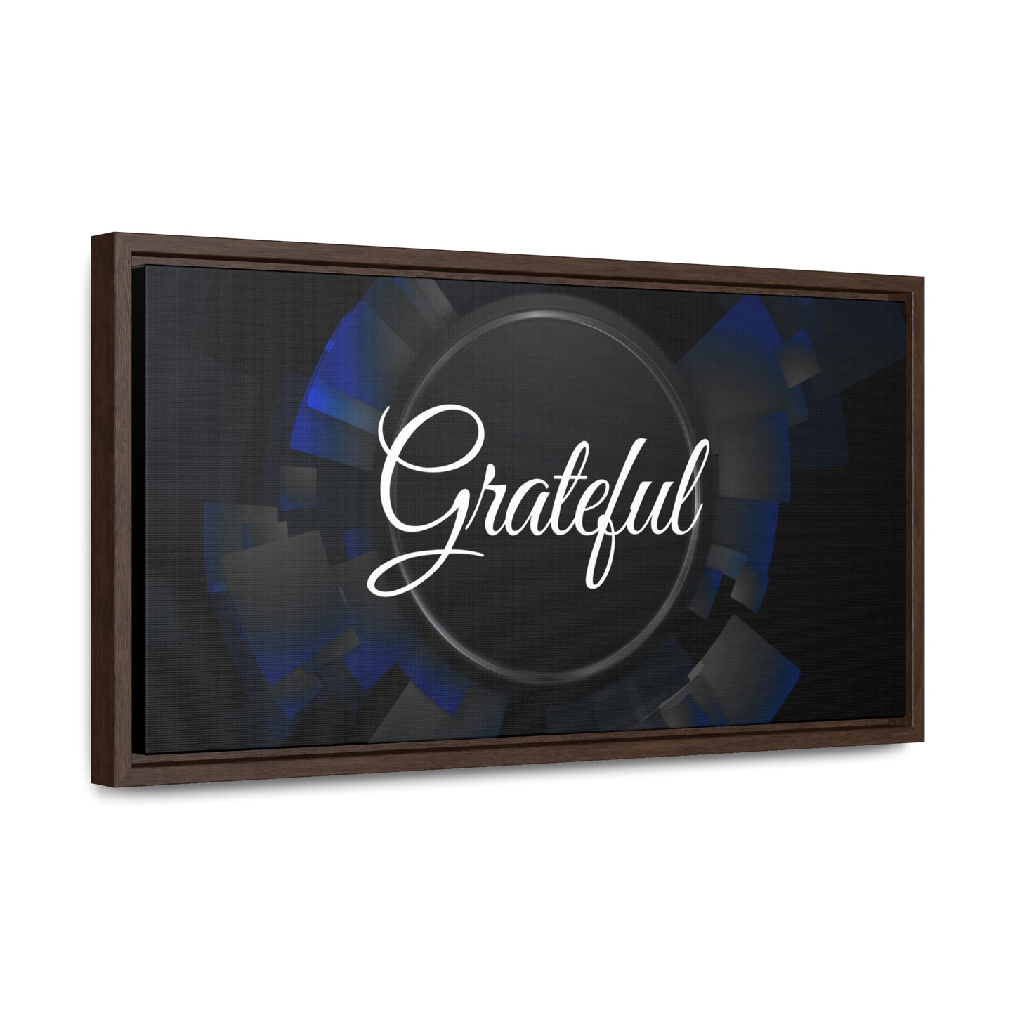 Christian Wall Art: Grateful (Floating Frame)