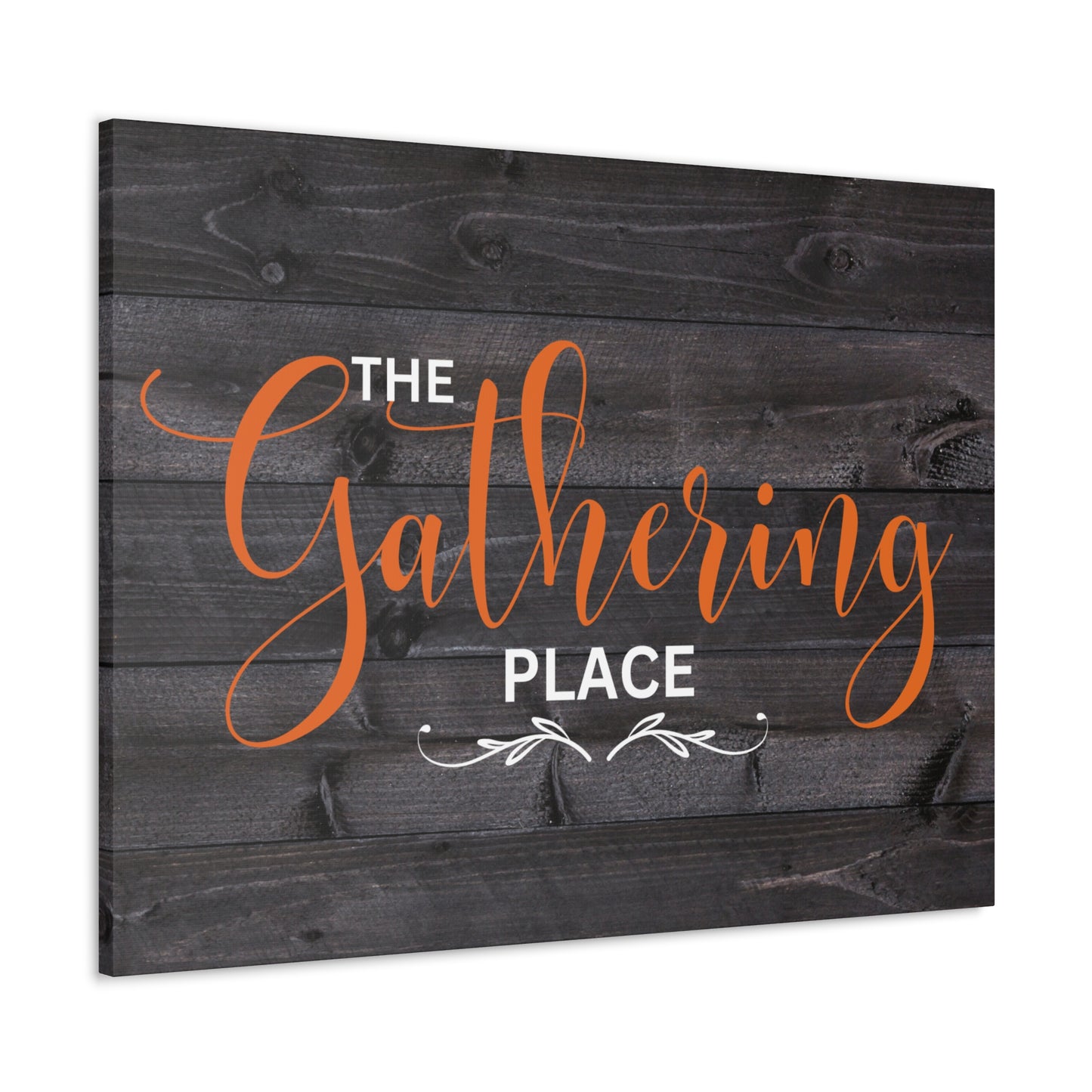 Christian Wall Art: The Gathering Place (Wood Frame Ready to Hang)