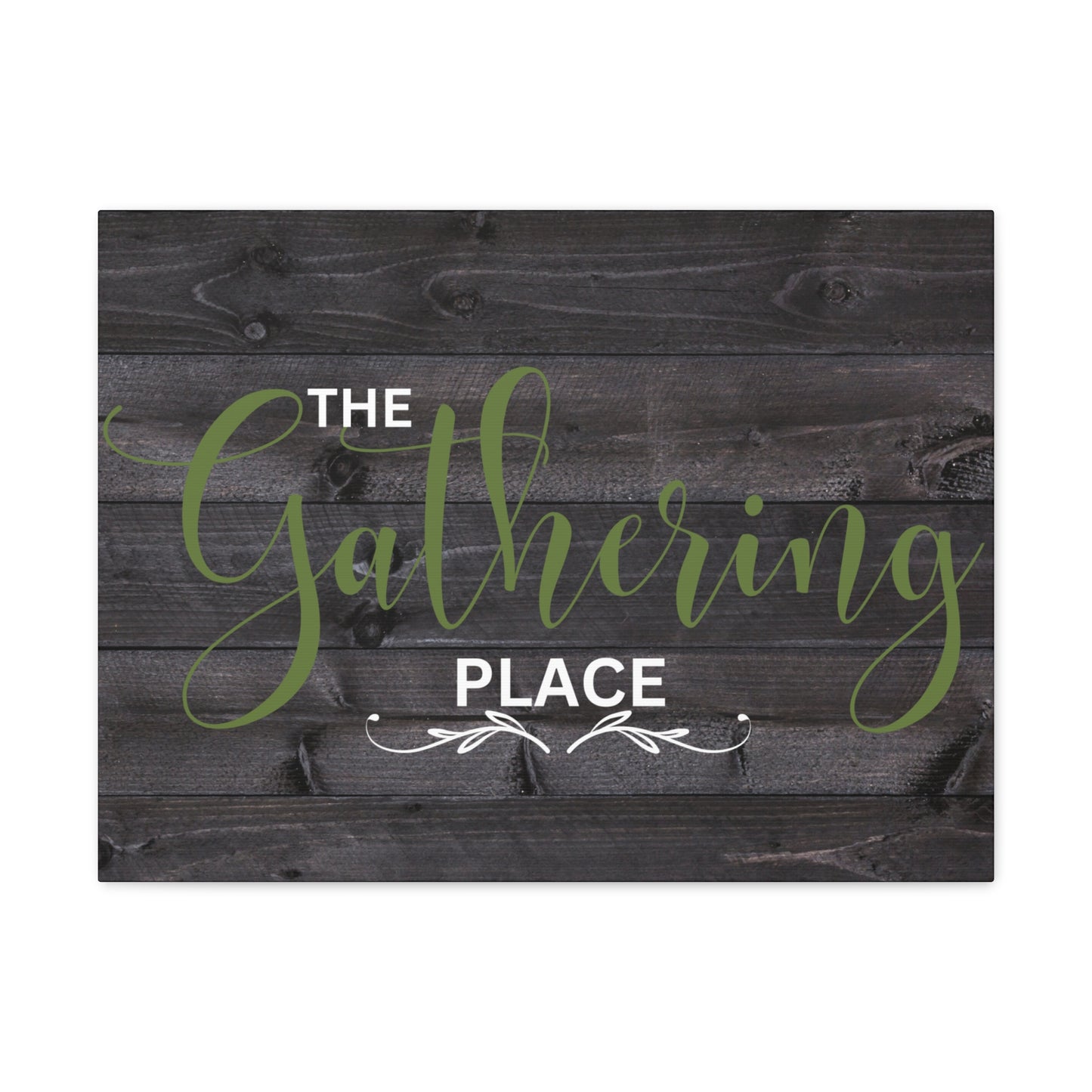 Christian Wall Art: The Gathering Place (Wood Frame Ready to Hang)