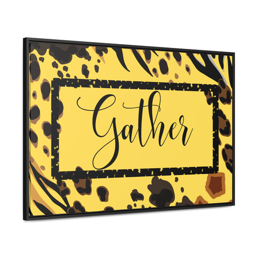 Christian Wall Art: Gather (Floating Frame)