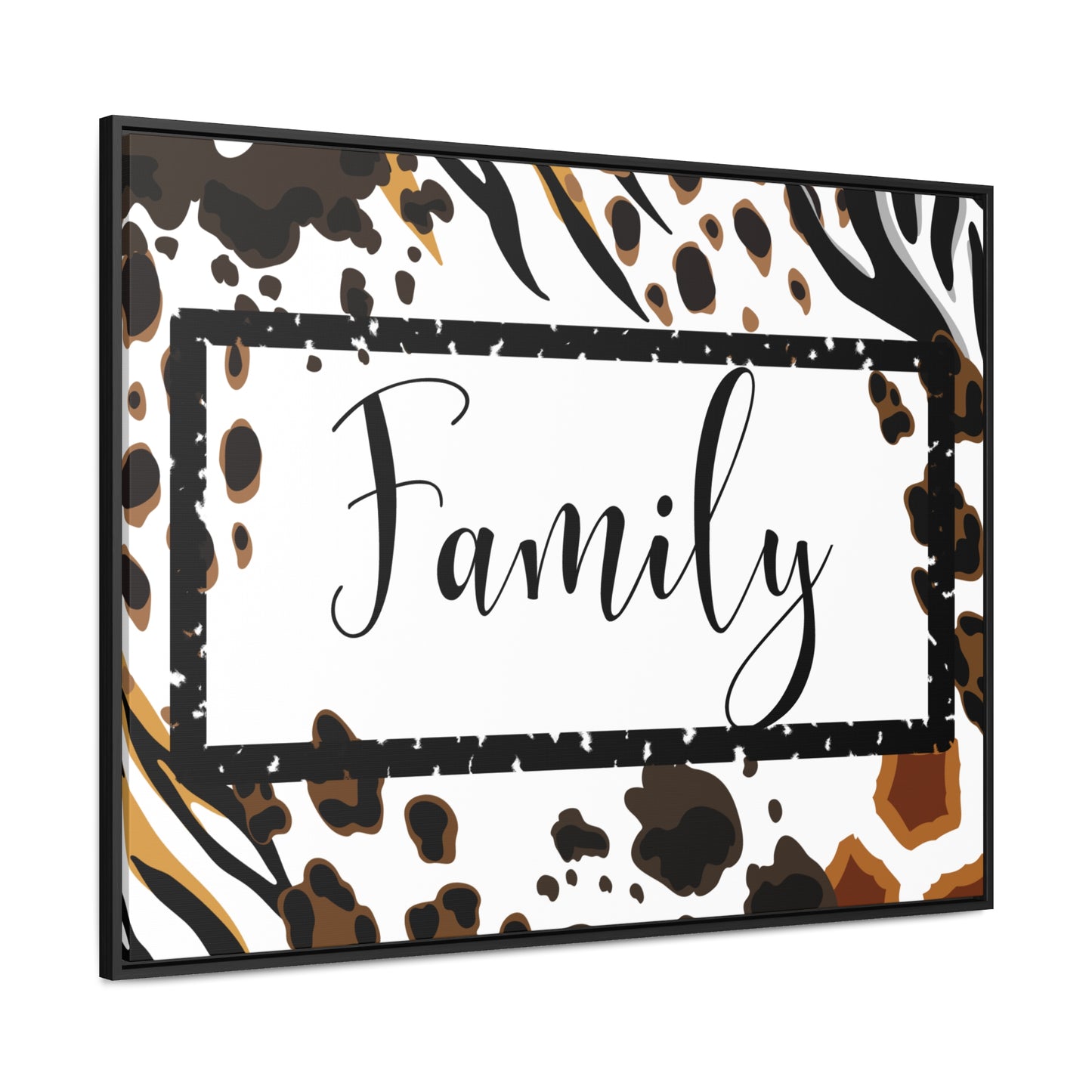 Christian Wall Art: Family (Floating Frame)