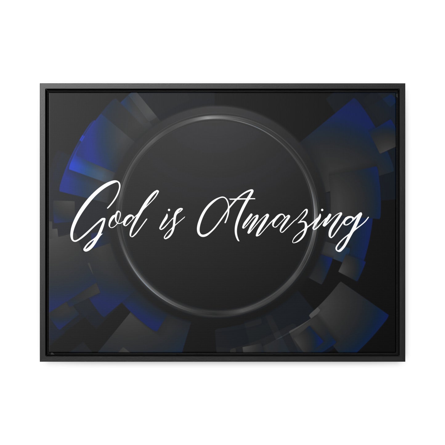 Christian Wall Art: God is Amazing (Floating Frame)