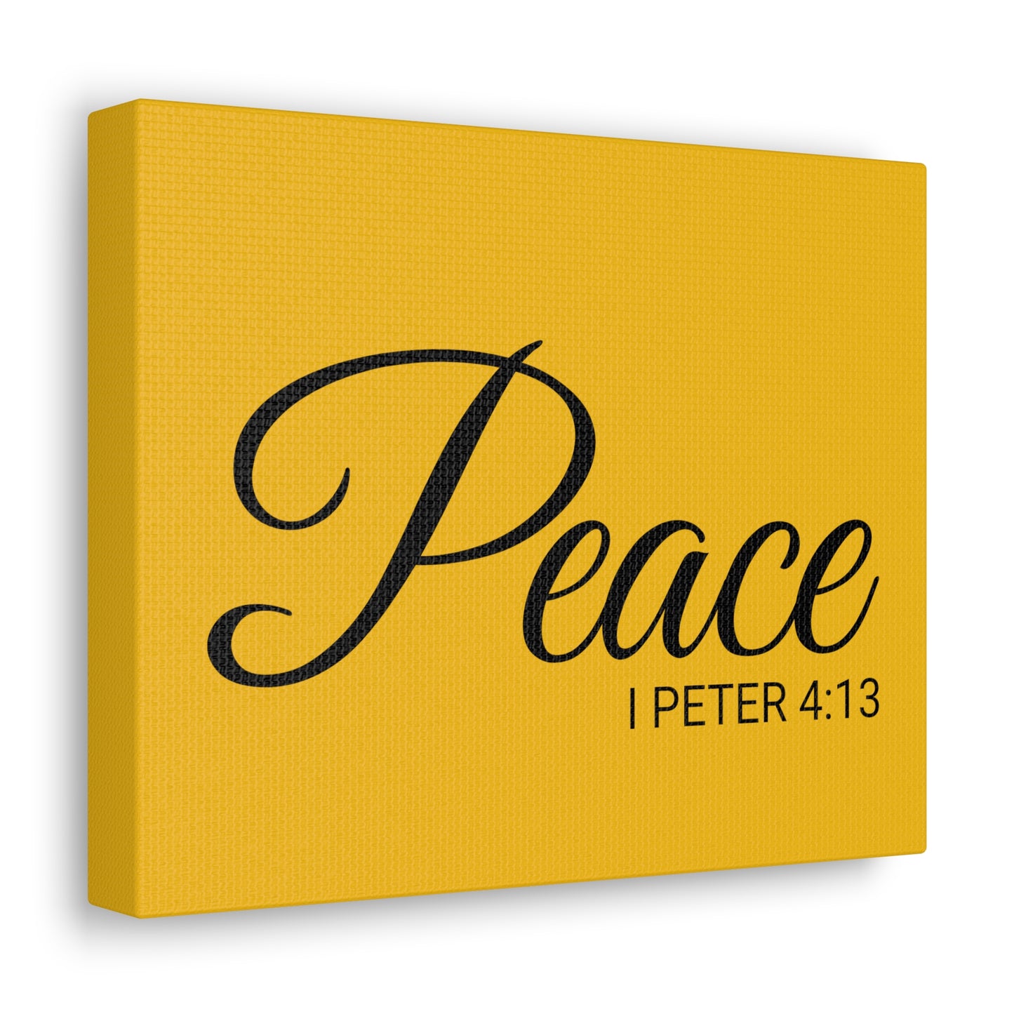 Christian Wall Art "Peace" Verse I Peter 4:13 Ready to Hang Unframed