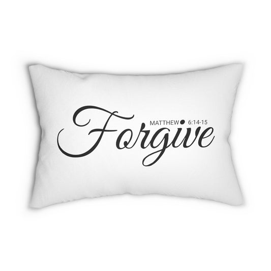 Scripture Forgive Matthew 6:14-15 Bible Verse Pillow