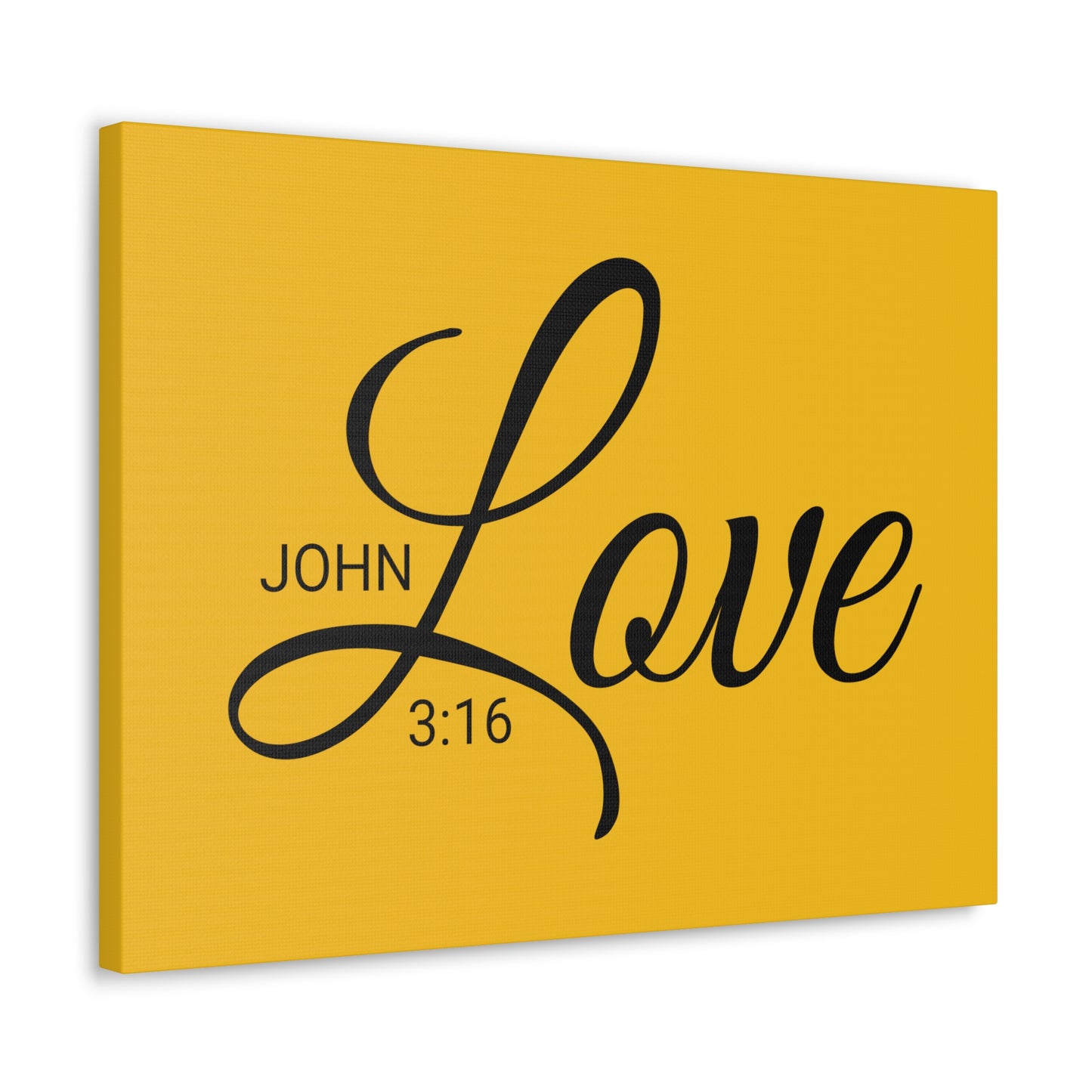 Christian Wall Art "Love" Verse John 3:16 Ready to Hang Unframed