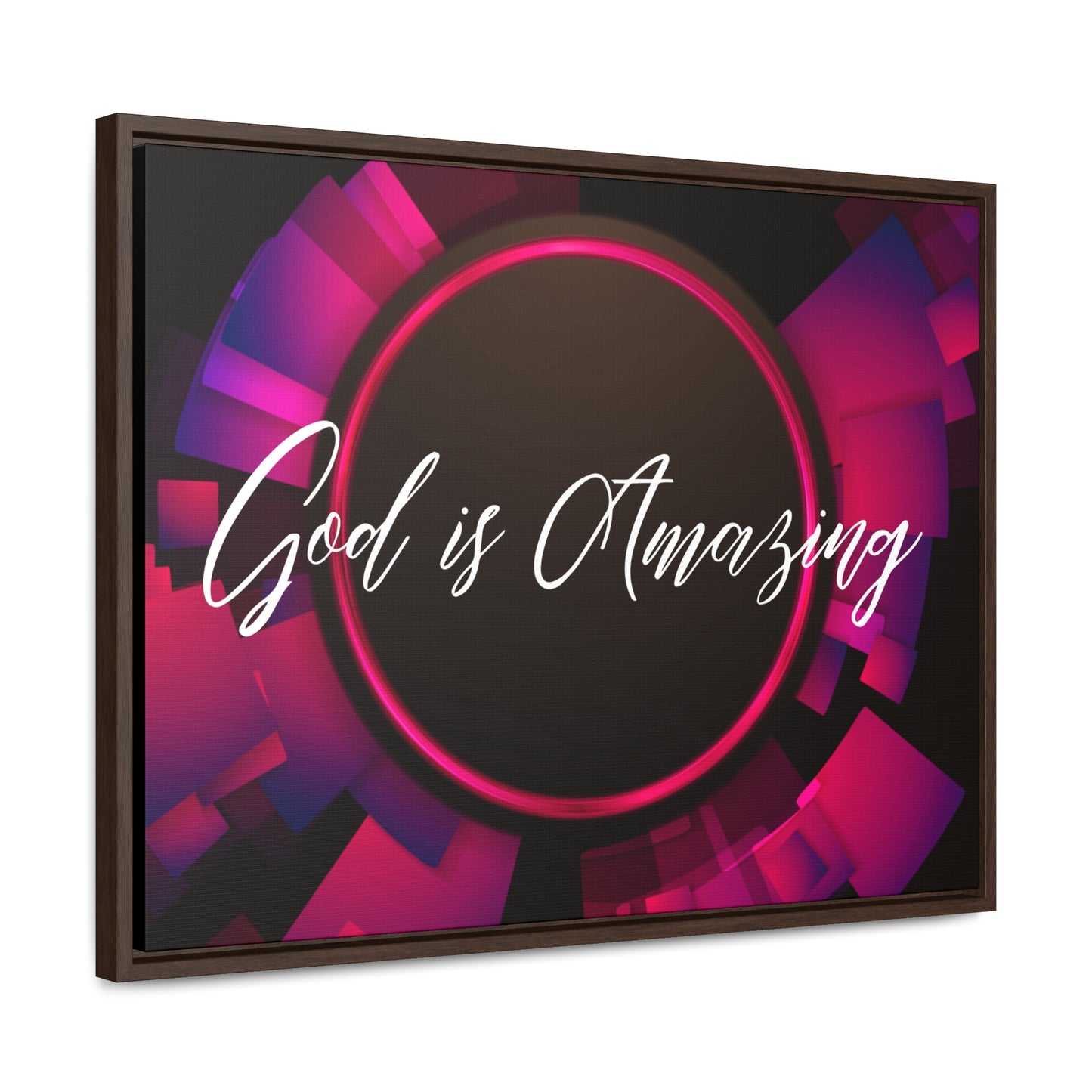 Christian Wall Art: God is Amazing (Floating Frame)