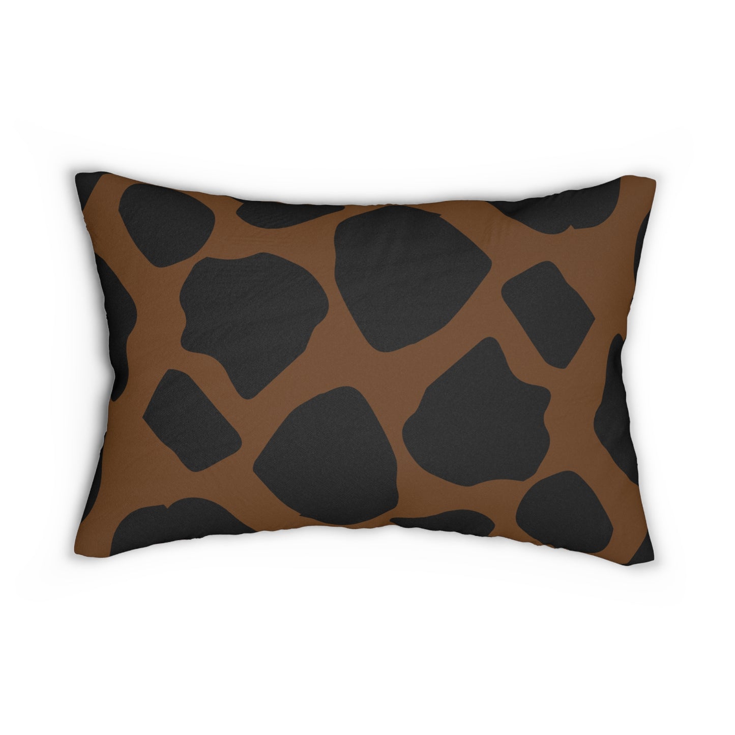 Cow Print Brown Accent Pillow