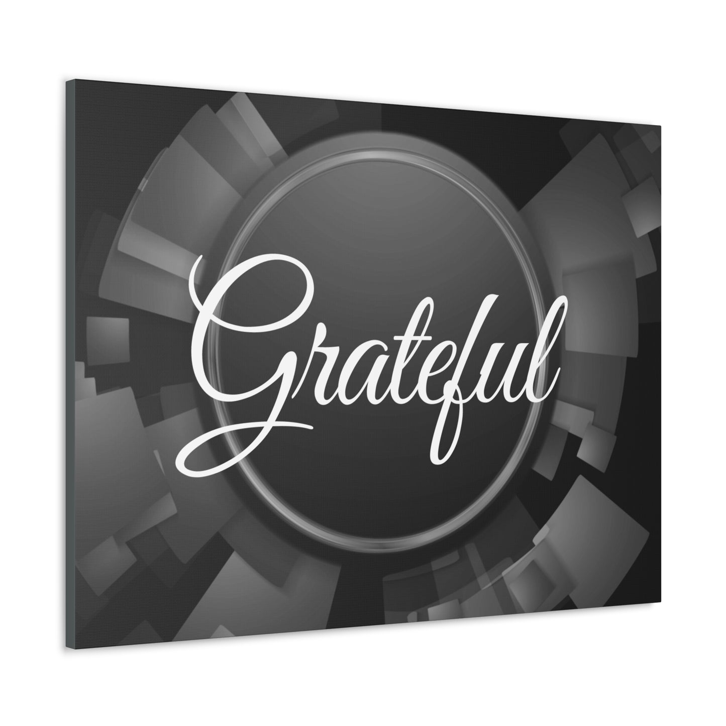 Christian Wall Art: Grateful (Wood Frame Ready to Hang)