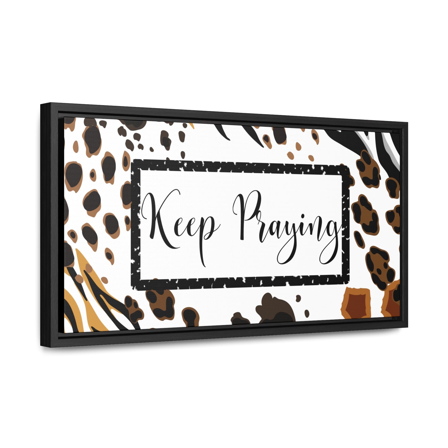 Christian Wall Art: Keep Praying (Floating Frame)