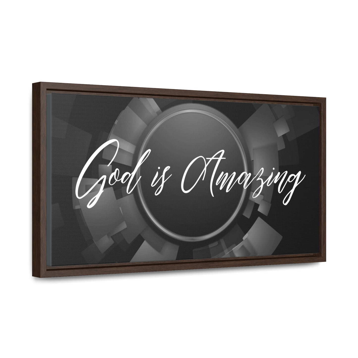 Christian Wall Art: God is Amazing (Floating Frame)