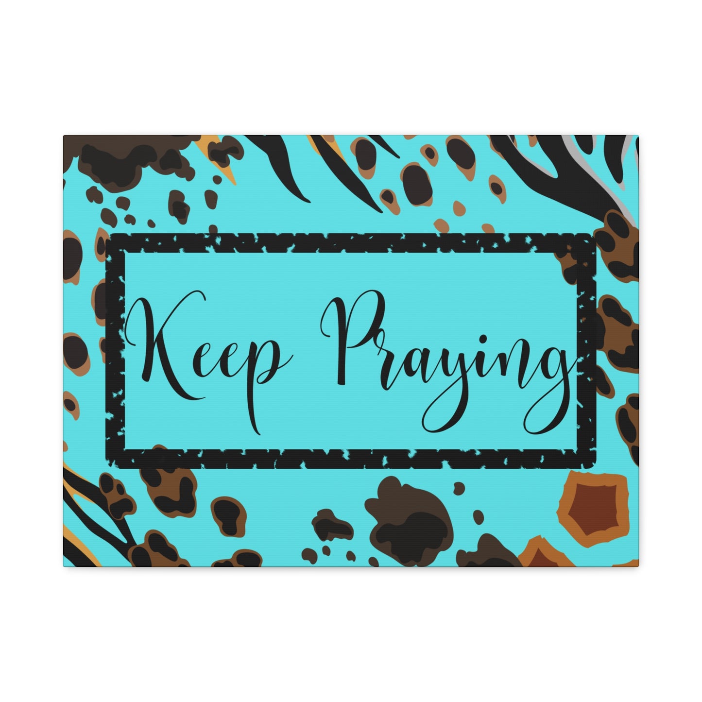 Christian Wall Art: Keep Praying (Wood Frame Ready to Hang)