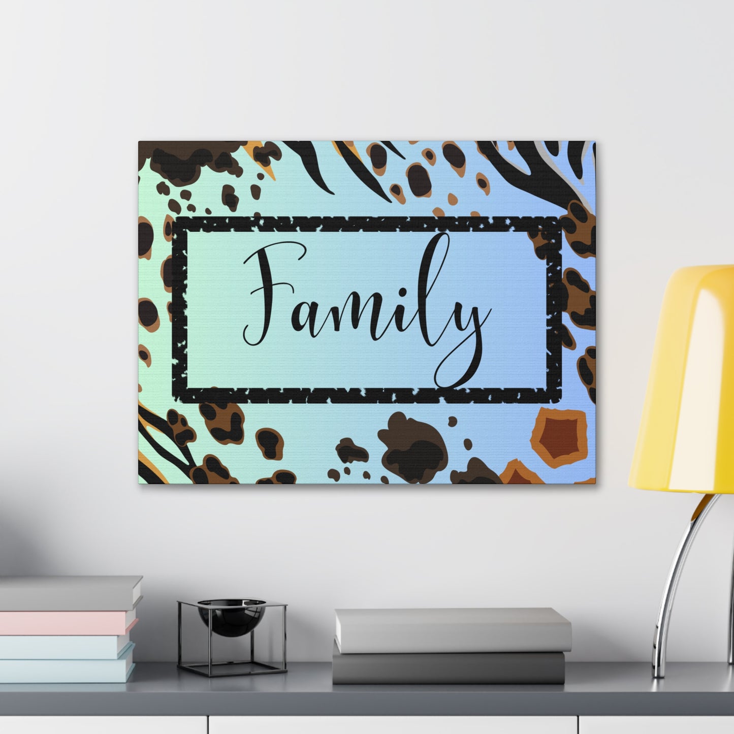 Christian Wall Art: Family (Wood Frame Ready to Hang)