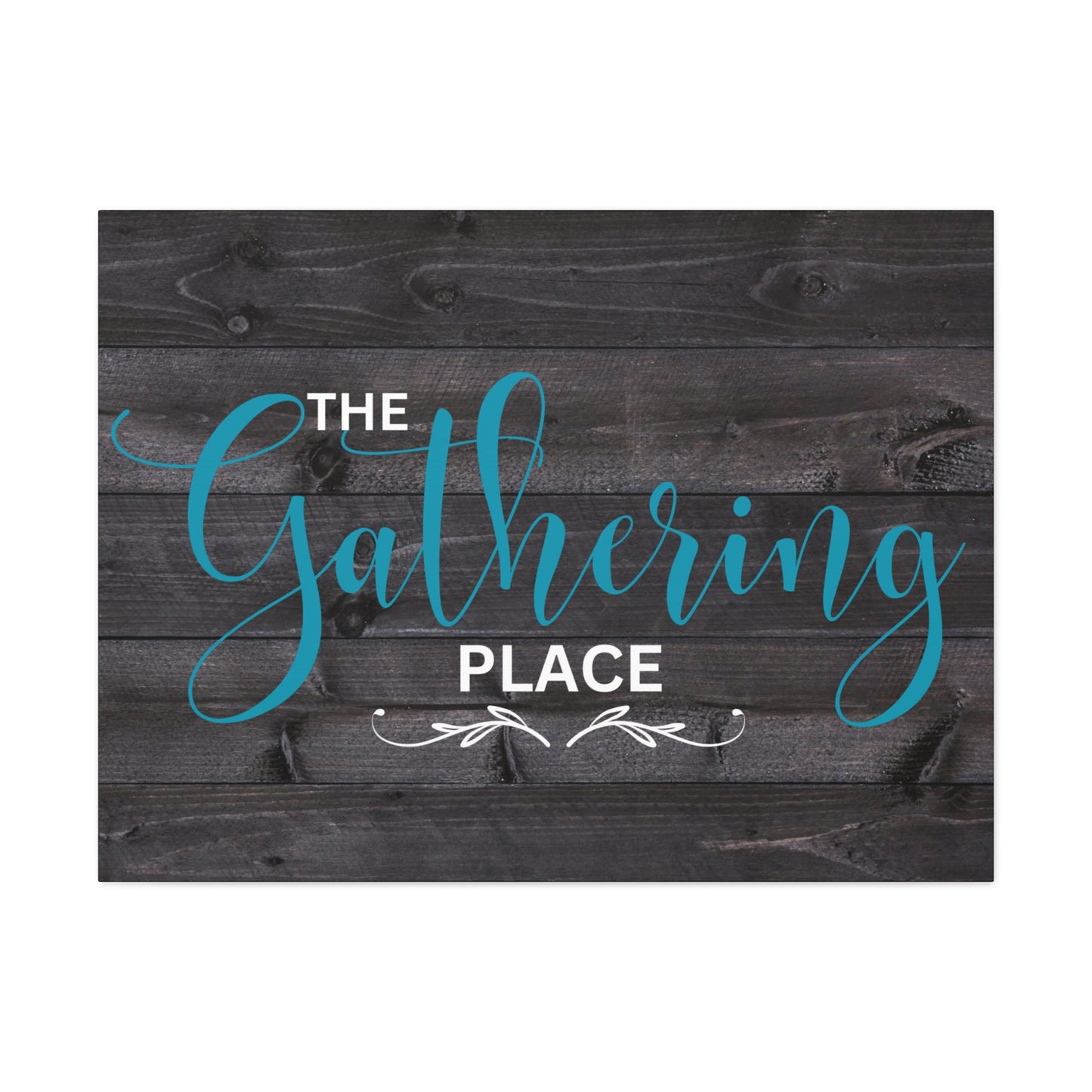 Christian Wall Art: The Gathering Place (Wood Frame Ready to Hang)