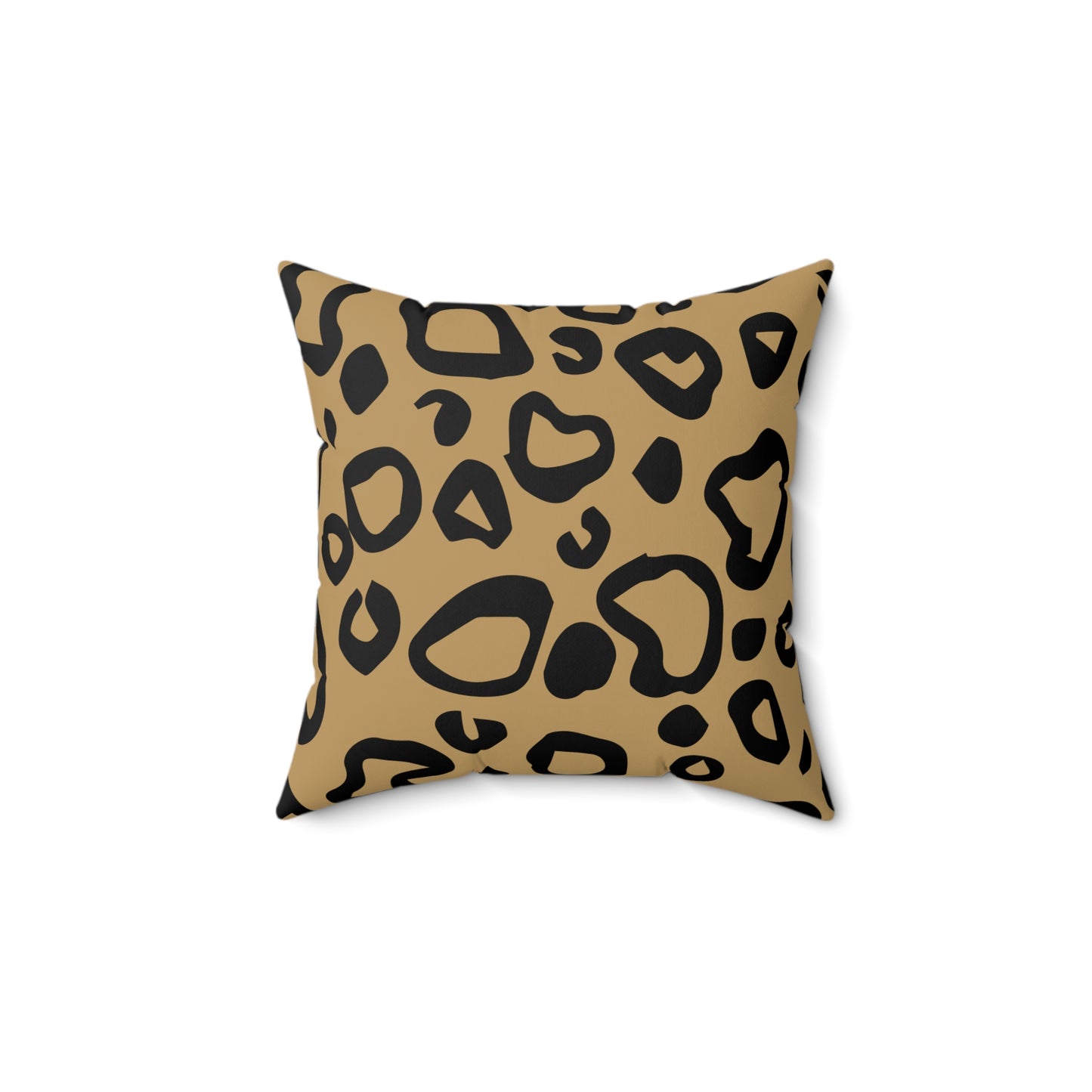 Leopard Print Lt. Brown Throw Pillow