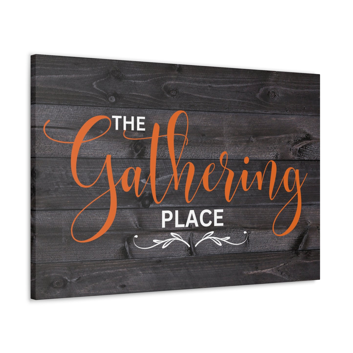 Christian Wall Art: The Gathering Place (Wood Frame Ready to Hang)