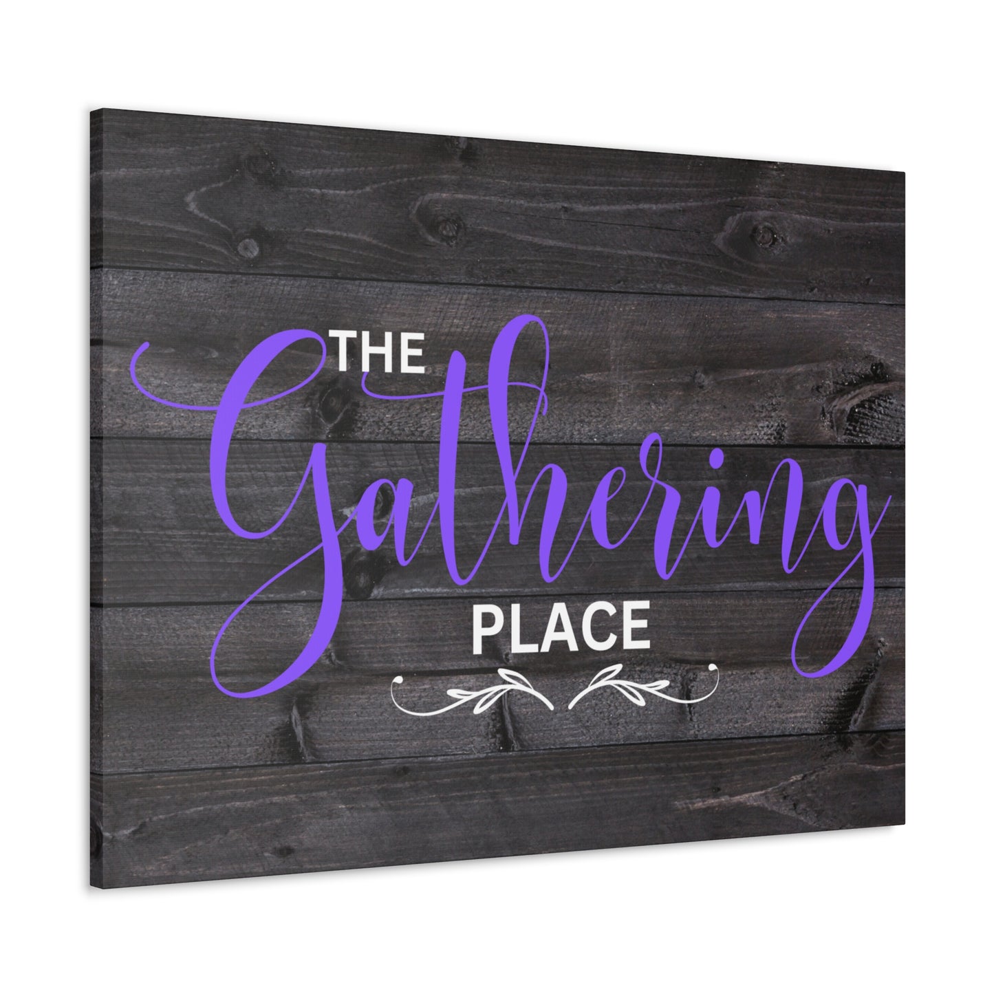 Christian Wall Art: The Gathering Place (Wood Frame Ready to Hang)