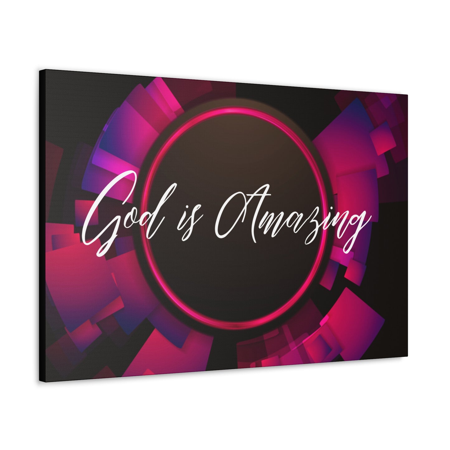 Christian Wall Art: God is Amazing (Wood Frame Ready to Hang)