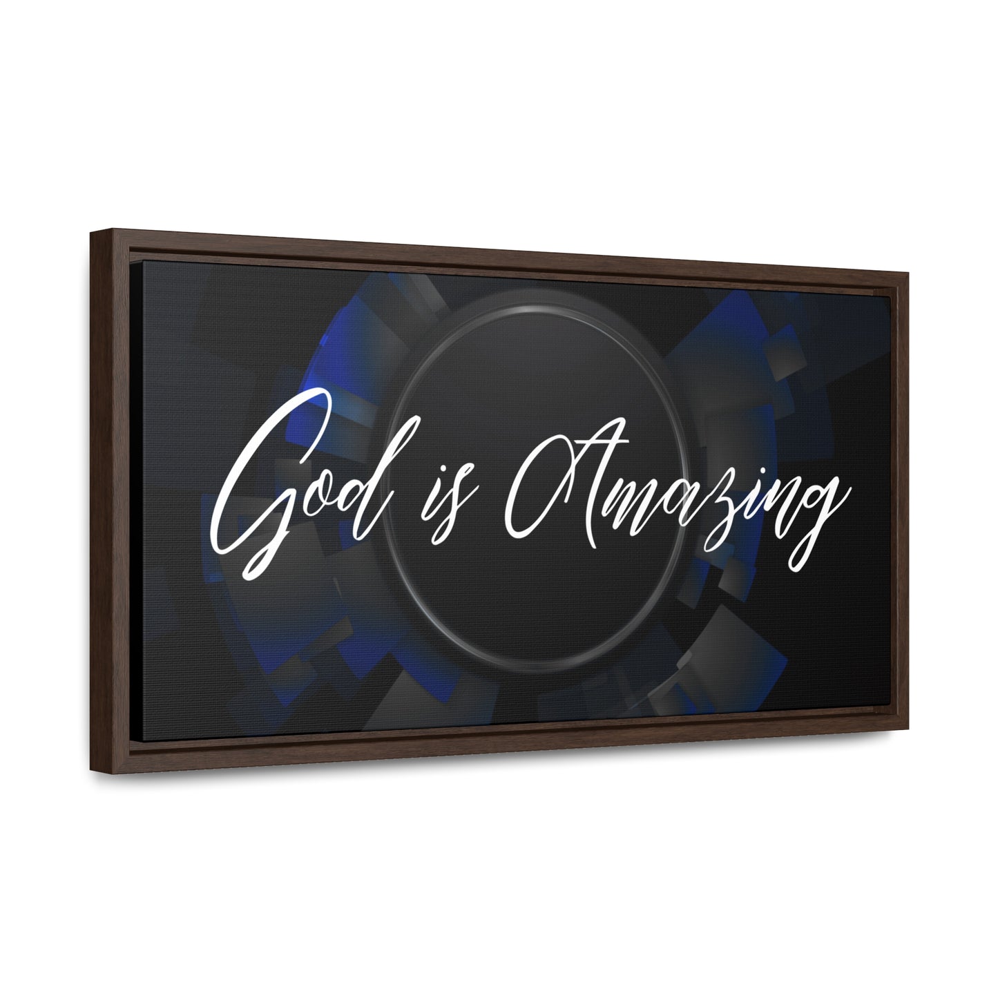 Christian Wall Art: God is Amazing (Floating Frame)