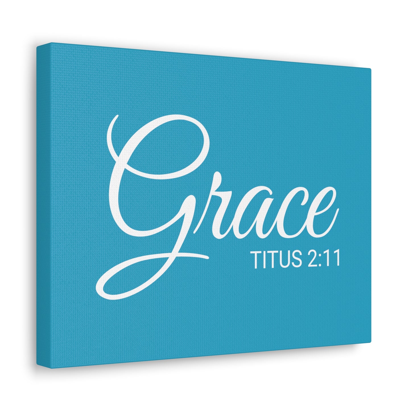 Christian Wall Art "Grace" Verse Titus 2:11 Ready to Hang Unframed