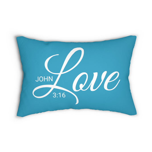 Scripture Love John 3:16 Bible Verse Pillow