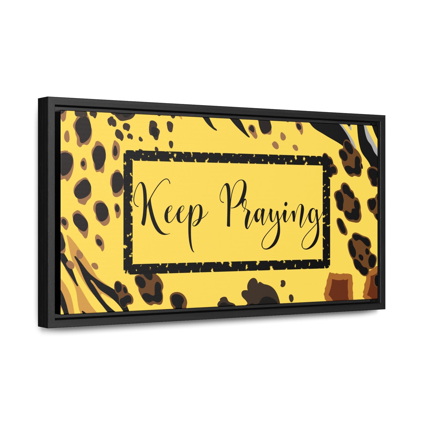 Christian Wall Art: Keep Praying (Floating Frame)