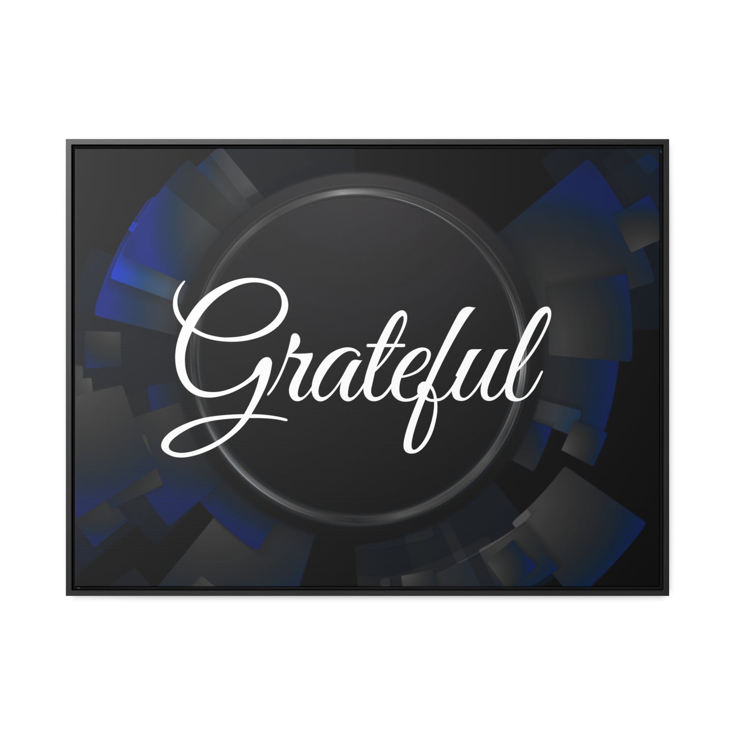 Christian Wall Art: Grateful (Floating Frame)