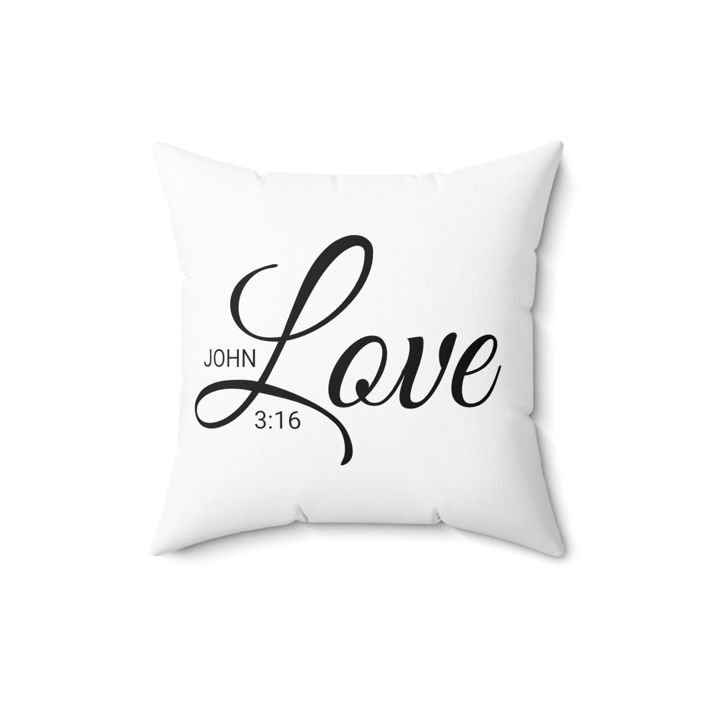 Scripture Love John 3:16 Bible Verse Pillow