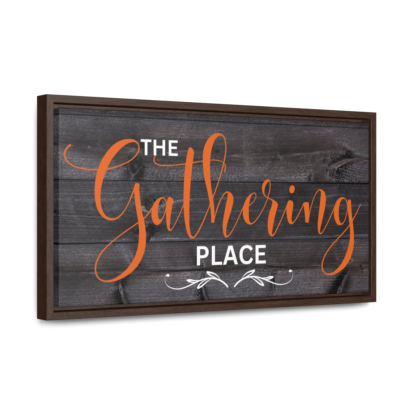 Christian Wall Art: The Gathering Place (Floating Frame)