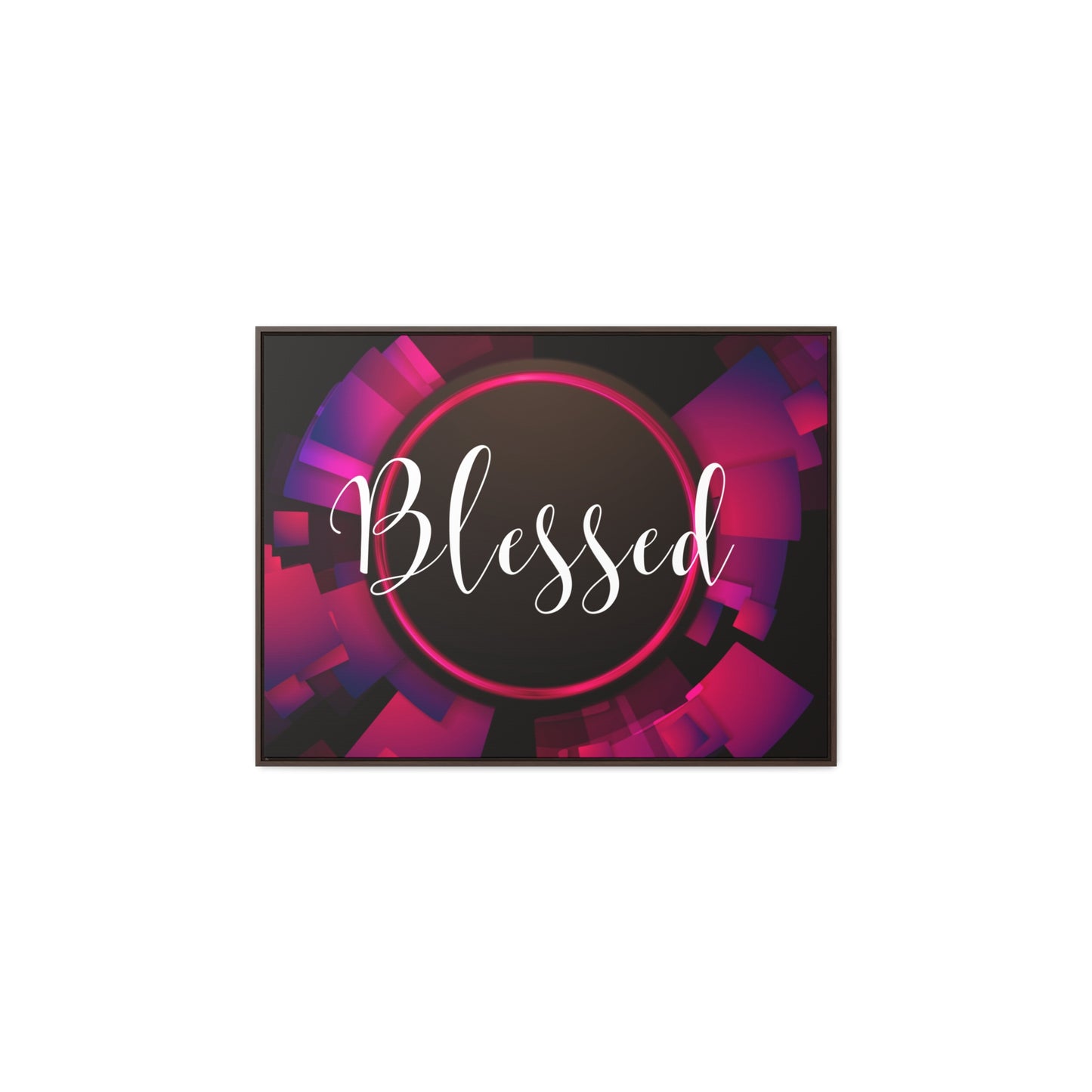 Christian Wall Art: Blessed (Floating Frame)