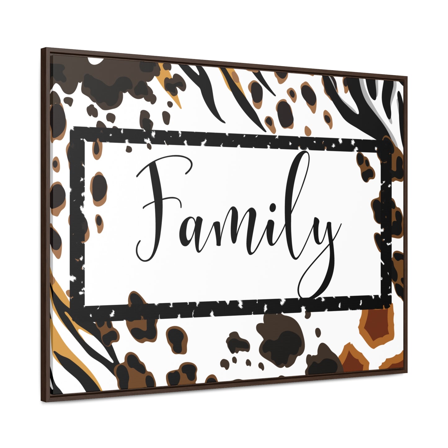 Christian Wall Art: Family (Floating Frame)