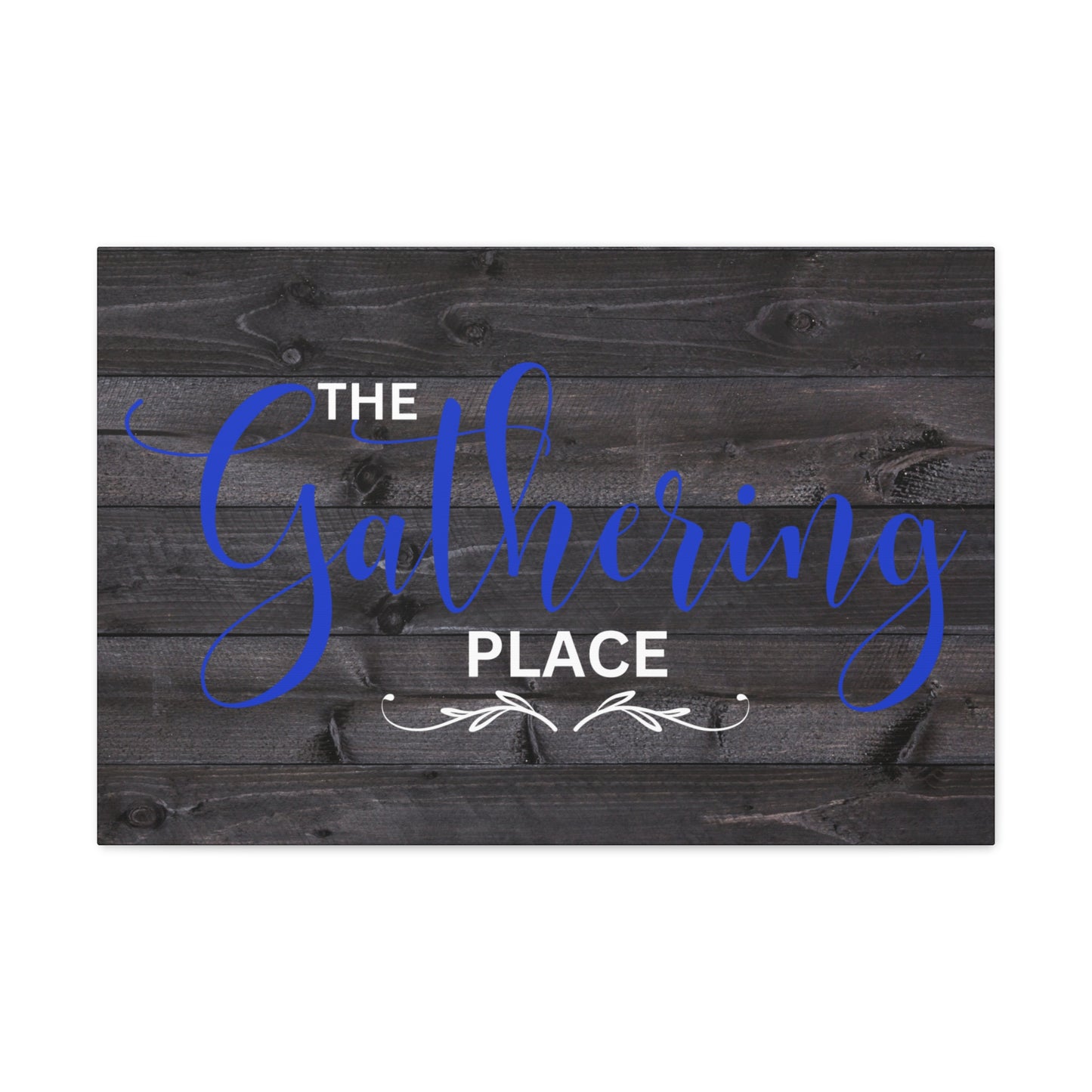 Christian Wall Art: The Gathering Place (Wood Frame Ready to Hang)