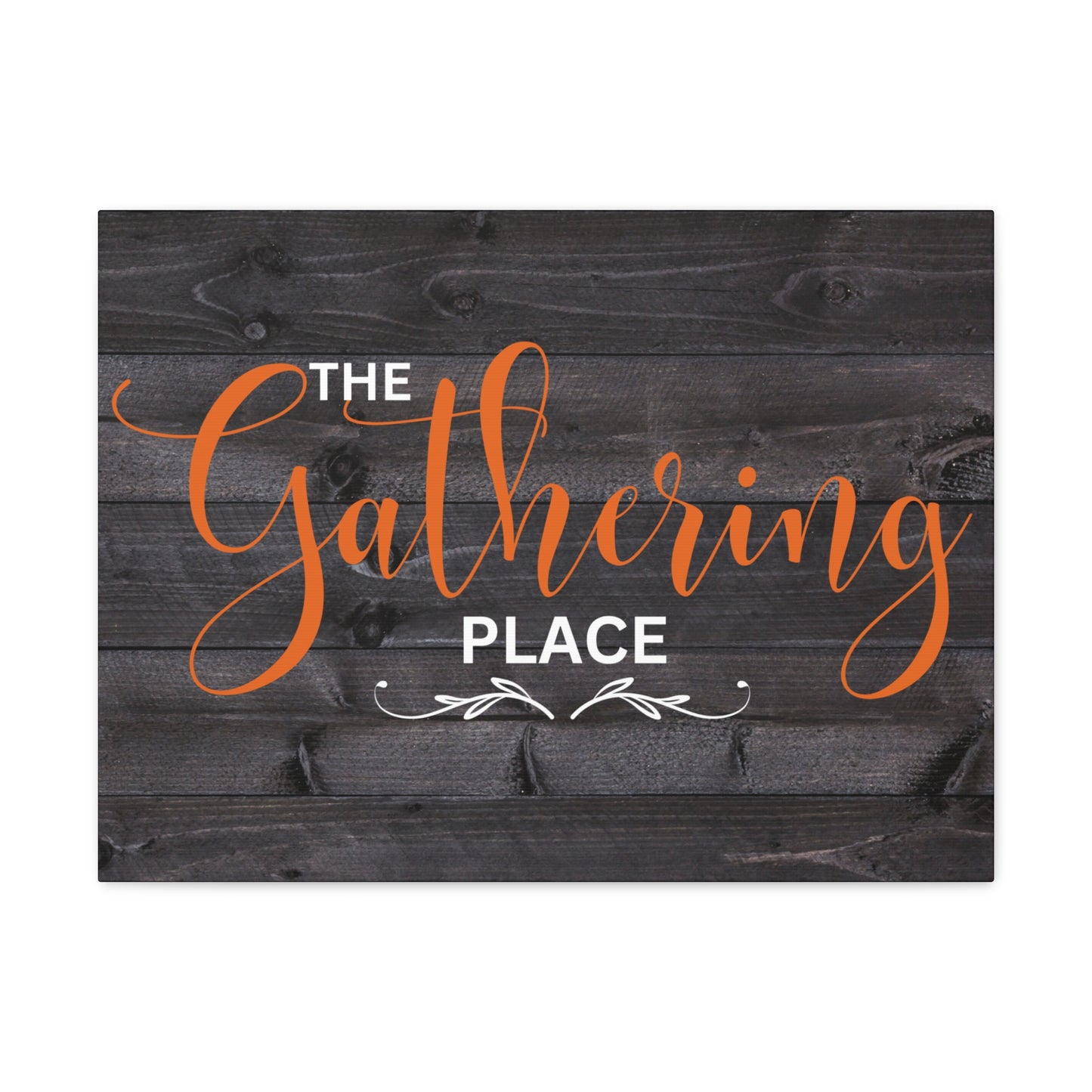 Christian Wall Art: The Gathering Place (Wood Frame Ready to Hang)