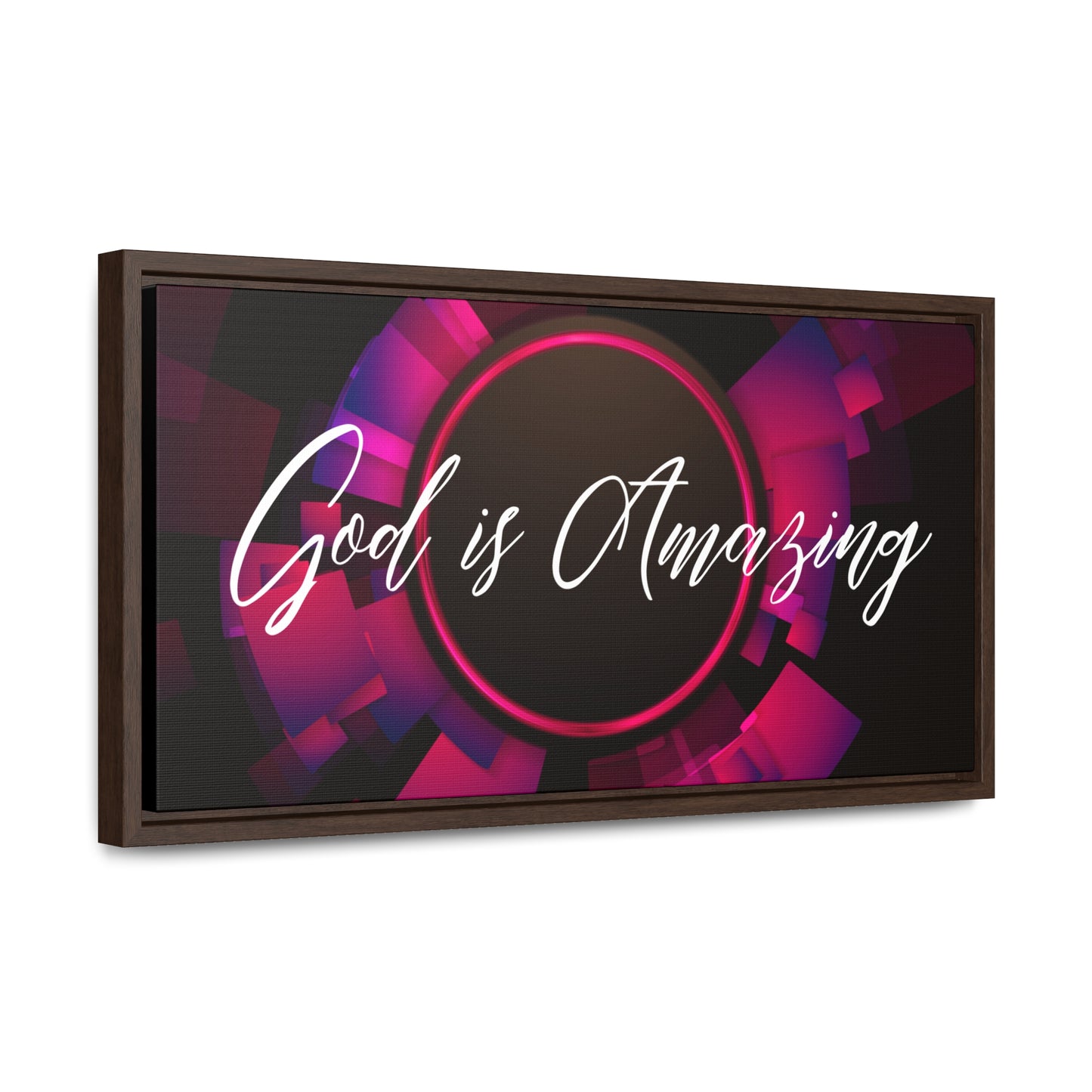 Christian Wall Art: God is Amazing (Floating Frame)