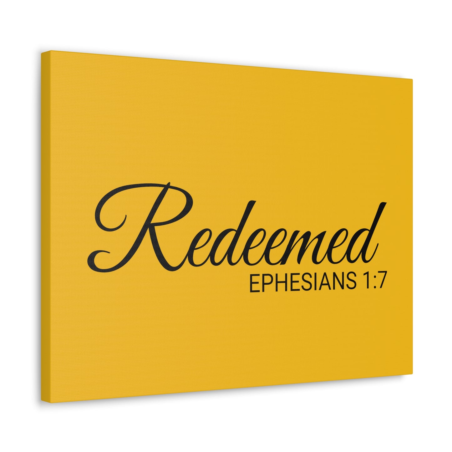 Christian Wall Art "Redeemed" Verse Ephesians 1:7 Ready to Hang Unframed