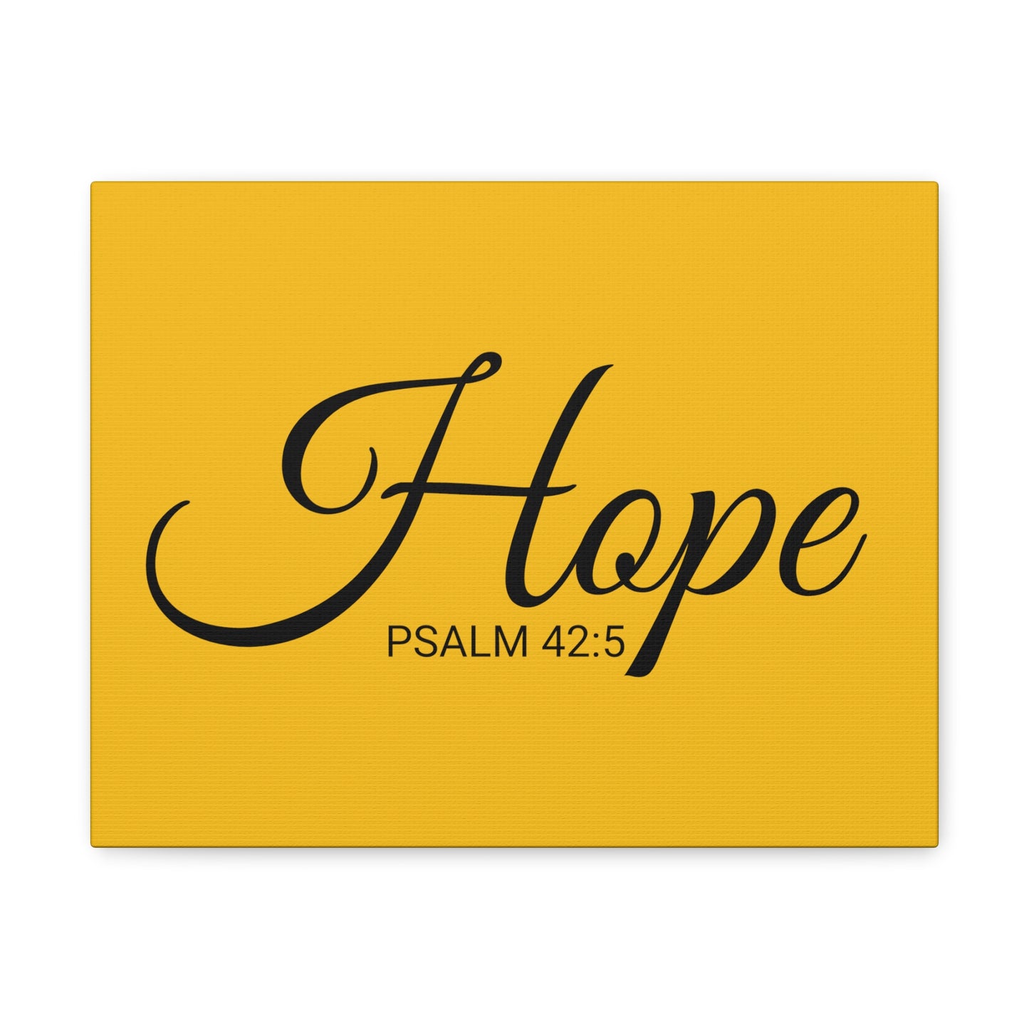 Chrisitan Wall Art "Hope" Verse Psalm 42:5 Ready to Hang Unframed