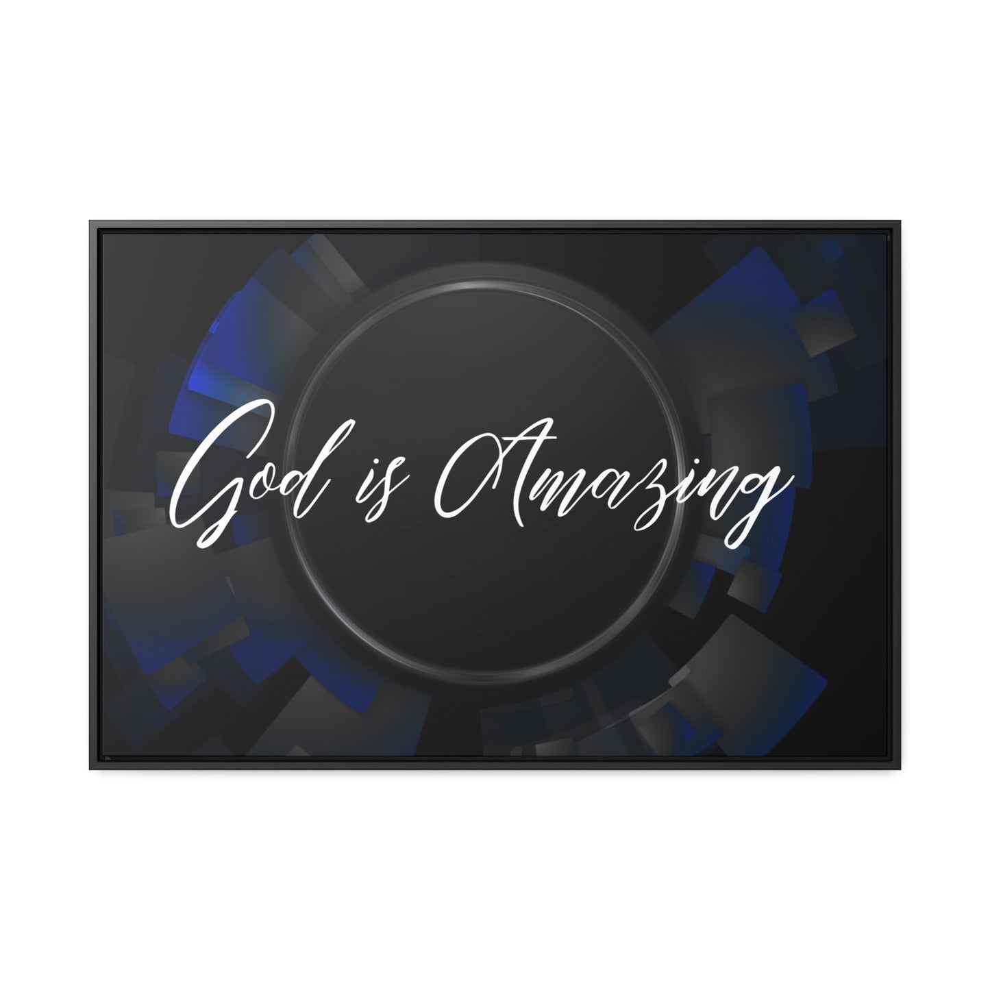 Christian Wall Art: God is Amazing (Floating Frame)