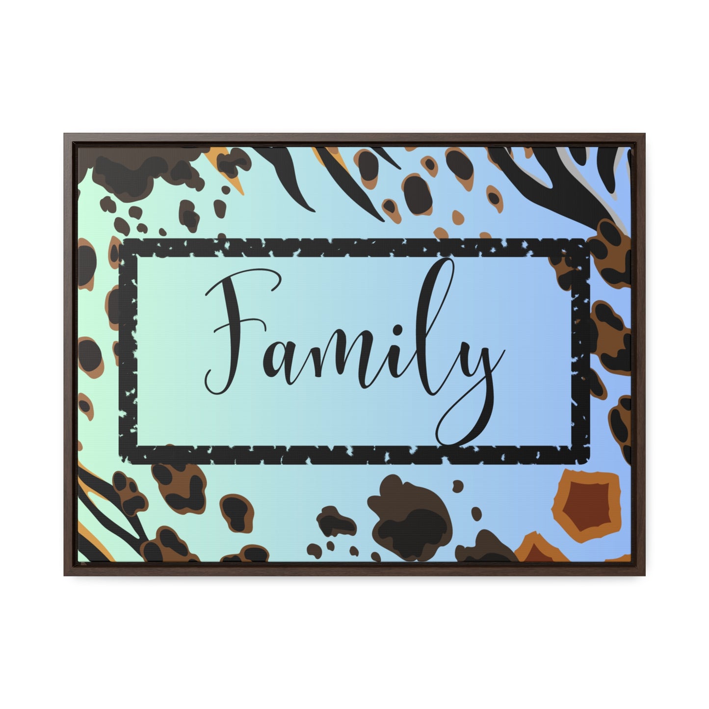 Christian Wall Art: Family (Floating Frame)