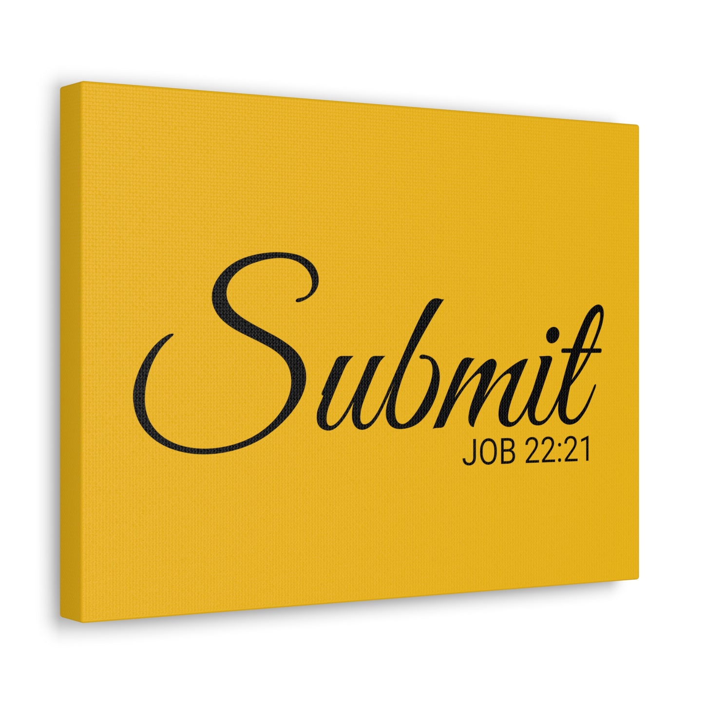 Christian Wall Art "Submit" Verse Job 22:21 Ready to Hang Unframed