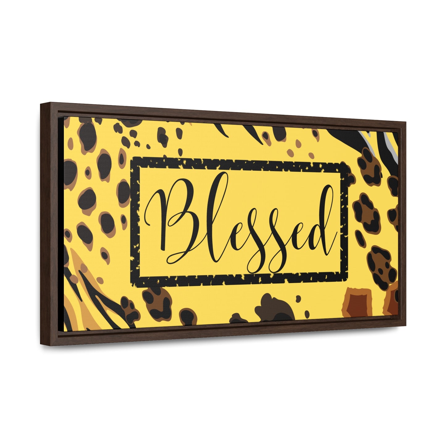 Christian Wall Art: Blessed (Floating Frame)